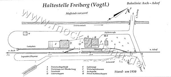 Übersichtsplan Freiberg (Vogtl)