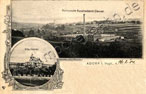 Postkarte Adorf 1904, Claviez-Werk
